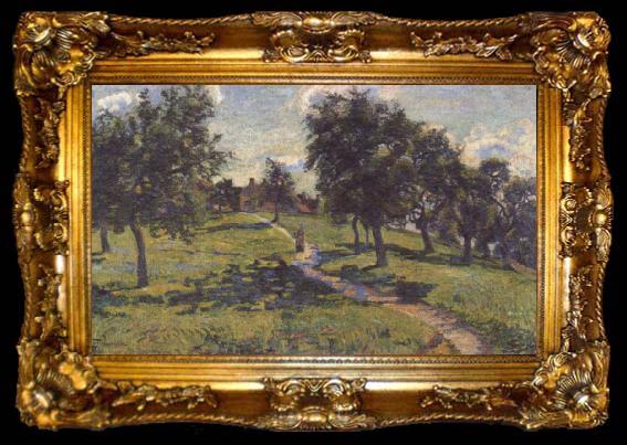 framed  Armand guillaumin Landscape in Normandy, ta009-2